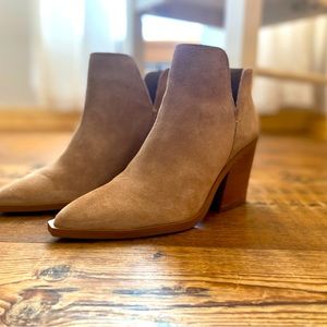 Gianni Bini Caffery Suede Block Heel Booties